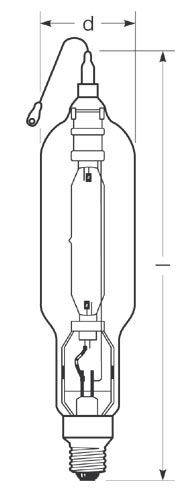 RADIUM Powerstarlampe HRI-TS 400W/D 