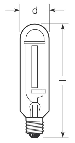 Radium lampe de lampe à vapeur de sodium rnp de TS 70 W/S230/Rx7s Ampoule au sodium haute pression 4008597117824 